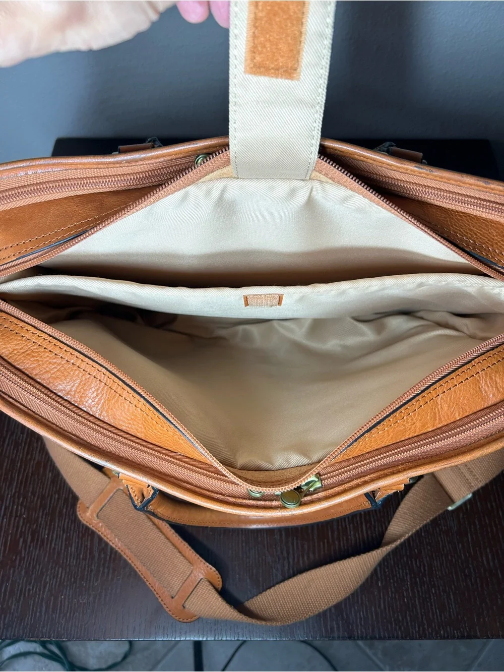 Banuce Italian Chest Nuts Full Grain Leather Multi-purpose Briefcase for Women